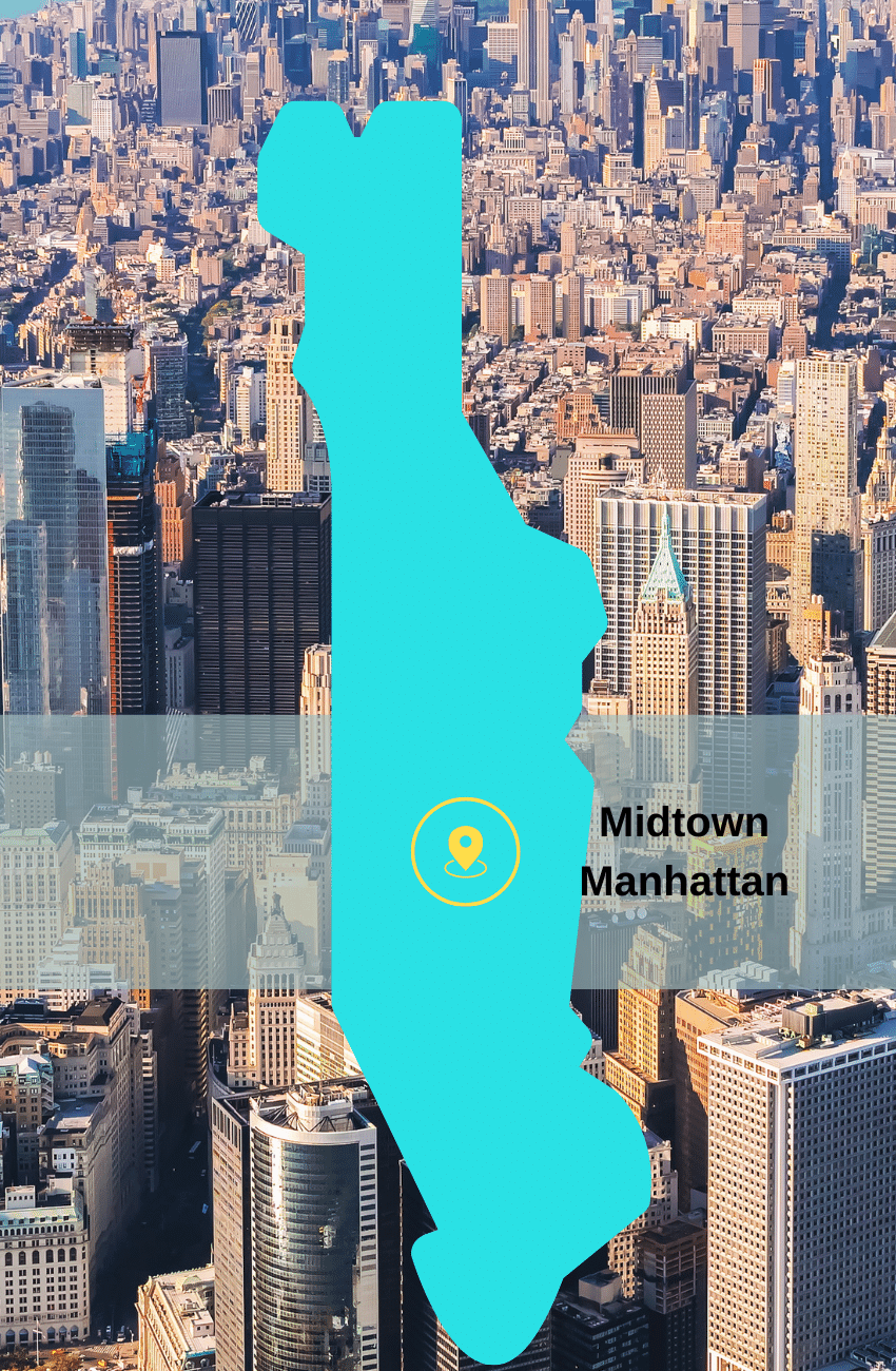 Midtown Manhattan Map Physical Therapy